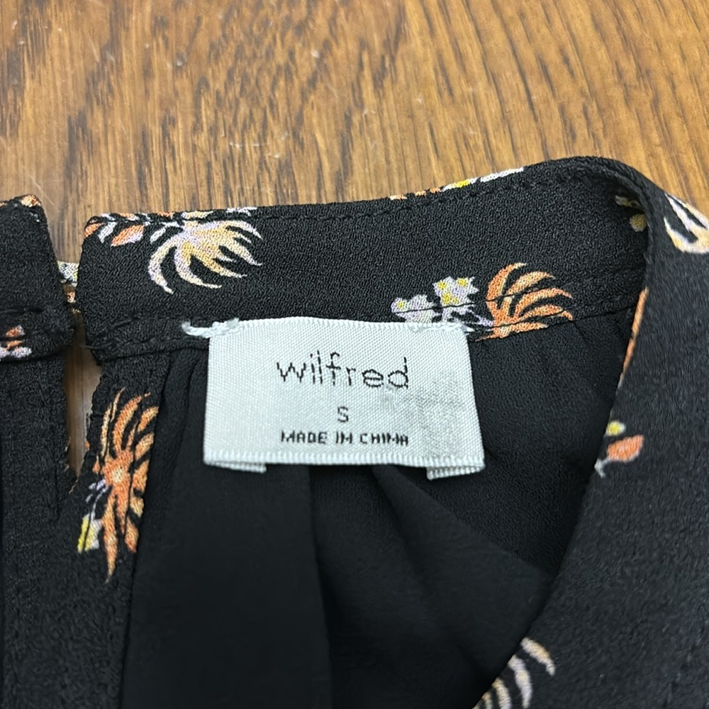 WILFRED Halter Style Black With Micro Florals - Picture 2 of 9